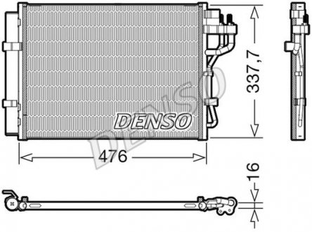 Condenser DENSO DCN41023