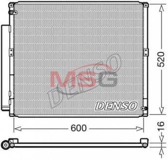 Радіатор кондиціонера DENSO DCN50051 (фото 1)