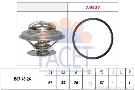 Термостат T4/LT 2.5TDI/Passat B2/Audi 100/A6 7.8385 FACET 78385