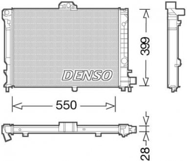 Radiator DENSO DRM25010 (фото 1)