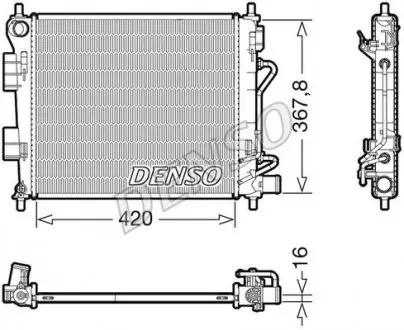 Radiator DENSO DRM41018