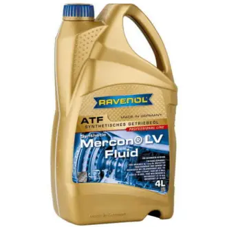Трансмиссионное масло Mercon LV Fluid синтетическое 4 л RAVENOL 1211137004