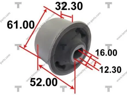 Сайлентблок рычага mazda 2 07-14 TENACITY AAMMA1056