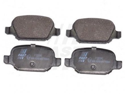 Колодки тормозные дисковые задние FIAT 500 07-н.в FAST FT29162 (фото 1)