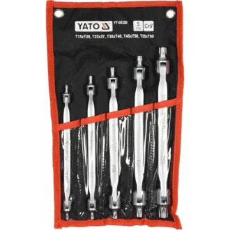 Набор ключей TORX YT-05320 T15-Т60 с шарниром 5 шт YATO YT05320