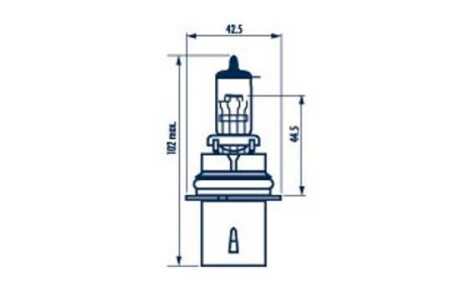 Лампа HB5 12V 65/55W PX29t STANDARD NARVA 48007