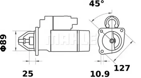 Стартер Mahle Original MS 331 MAHLE\KNECHT MS331