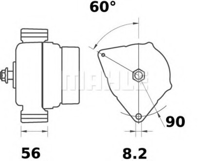 Генератор Mahle Original MG 337 MAHLE\KNECHT MG337