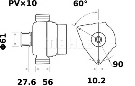 Генератор Mahle Original MG 30 MAHLE\KNECHT MG30