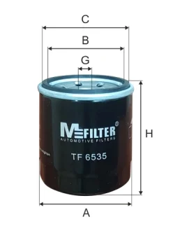 Фильтр масла Aveo/Spark 1.0-1.4 08- MFILTER TF 6535