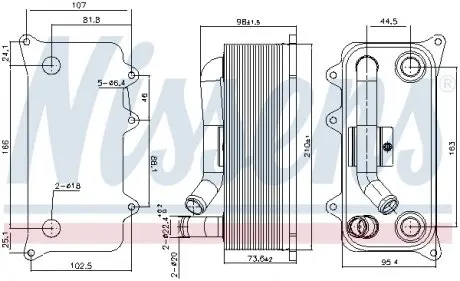 Охолоджувач мастила NISSENS 91273