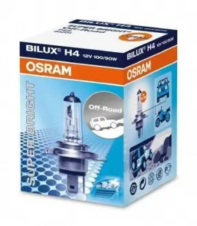Автолампа 100 W 12 V прозора OSRAM 62204