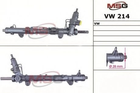 Рульова рейка Vw transporter v 03- MSG VW214 (фото 1)