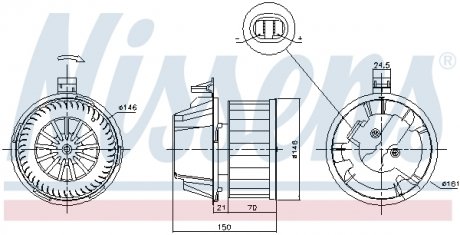 Вентилятор салона NISSENS 87384