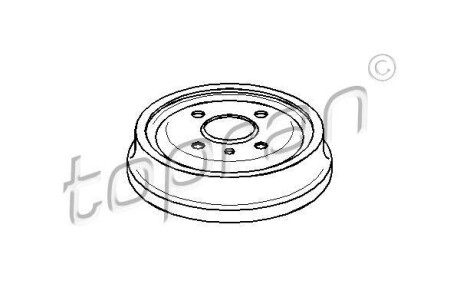 Гальмівний барабан TOPRAN 200 931