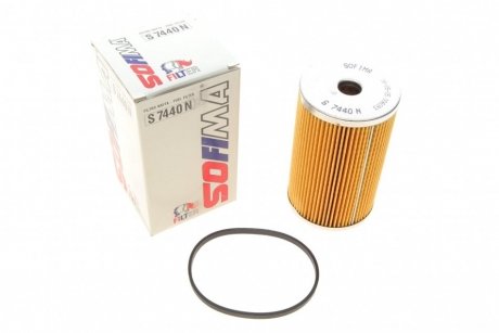 Фільтр паливний Citoren BX/C25/XM 1.8-2.5D 83-00/Peugeot 205 1.7D/TD 83-98/405 1.8 TD/1.9D 88-92 SOFIMA S 7440 N