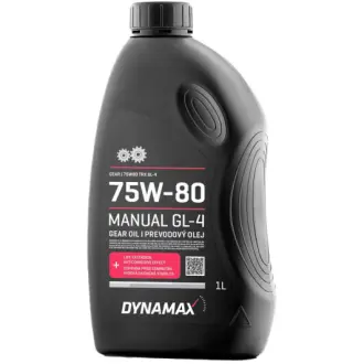 Трансмиссионное масло Gear GL-4 75W-80 синтетическое 1 л DYNAMAX 503075