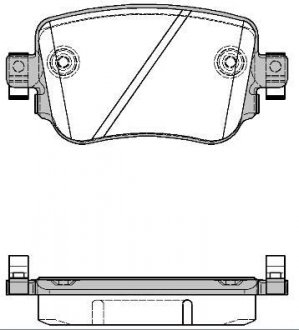 Колодки тормозные дисковые P14493.08 WOKING P1449308 (фото 1)