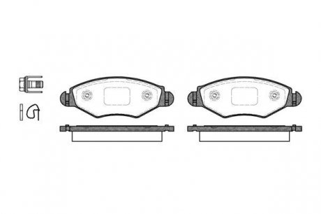 Колодки тормозные дисковые передние P7433.20 WOKING P743320 (фото 1)