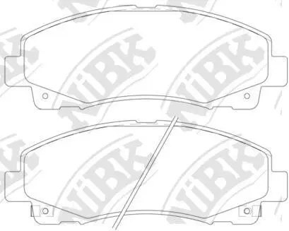 Колодки гальмівні дискові NIBK PN28003