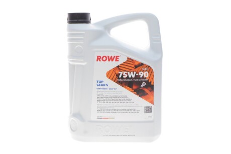 Олива 75W90 HIGHTEC TOPGEAR S (5L) (API GL-4/GL-5/MT-1) (світло-коричневий) 25002-0050-99 ROWE 25002005099