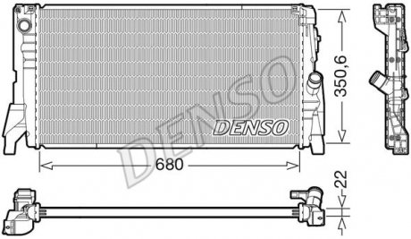 Радіатор DENSO DRM05118 (фото 1)