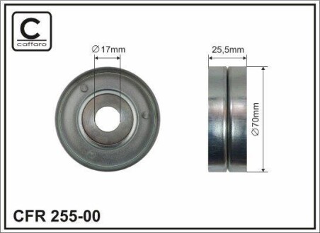 Ролик (70x17x26) Bmw 730D E38/E46/E39 CAFFARO 25500