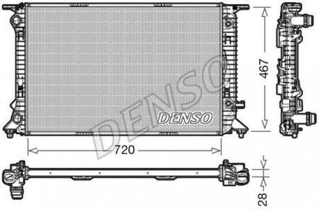 Радиатор охлаждения DS DENSO DRM02021