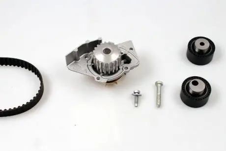 Комплект ГРМ, пас+ролик+помпа HEPU PK08414