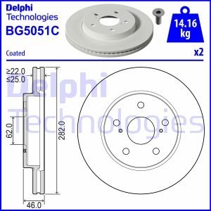 Тормозной диск DELPHI BG5051C