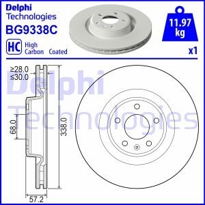 Тормозной диск DELPHI BG9338C (фото 1)
