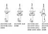 Амотризатор GAS передній ЦІНА за 1 шт.УПАК.по 2 шт.(лівий+правий) RECORD FRANCE 334217 (фото 2)