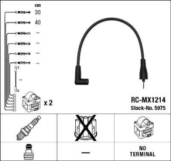 Комплект кабелей зажигания NGK 5975