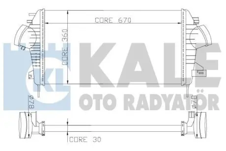 KALE OPEL Insignia,Saab 9-5,Chevrolet Malibu 1.6CDTI/2.0 KALE OTO RADYATOR 345700