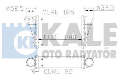 KALE VW Интеркулер Audi A4/6,Passat 1.8T/1.9TDI 97- KALE OTO RADYATOR 341900