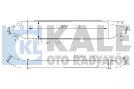 OPEL Интеркулер Corsa D 1.4/1.7CDTI 06- KALE OTO RADYATOR 345500 (фото 1)