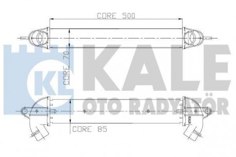 FIAT Интеркулер Doblo 1.3/1.9JTD 01- KALE OTO RADYATOR 157000 (фото 1)