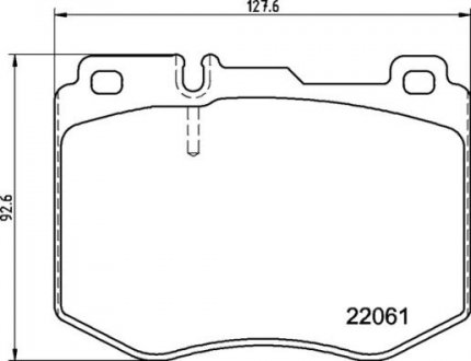 Тормозные колодки дисковые BREMBO P50 145 (фото 1)