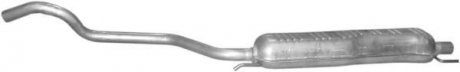 Глушитель алюм. сталь, средн. часть Opel Zafira A 1.6, 1.8, 2.2 (-05) POLMOSTROW 17623 (фото 1)