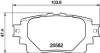 Комплект тормозных колодокTOYOTA AURIS /COROLLA/RAV 4 &quot;R &quot;18&gt;&gt; NISSHINBO NP1171 (фото 1)