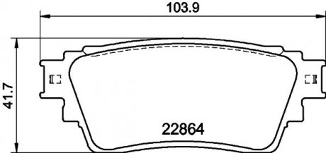 Колодки гальмівні дискові задні Mitsubishi Eclip NISSHINBO NP3056 (фото 1)