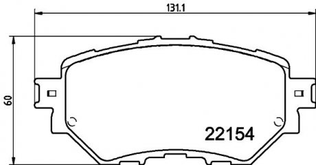 Комплект тормозных колодок MAZDA 3 (BM, BN) \'\'F NISSHINBO NP5048 (фото 1)