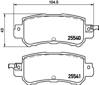 Колодки тормозные дисковые Mazda CX-3 (DK) (15-) NISSHINBO NP5052 (фото 1)