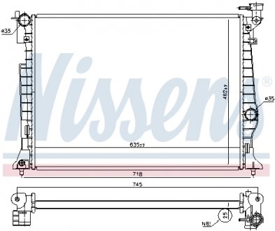 Радиатор NISSENS 606954