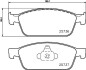 Колодки гальмові дискові передні Strong Ceramic Ford Kuga II (12-), Ford Focus III (10-) NISSHINBO NP5074SC (фото 1)