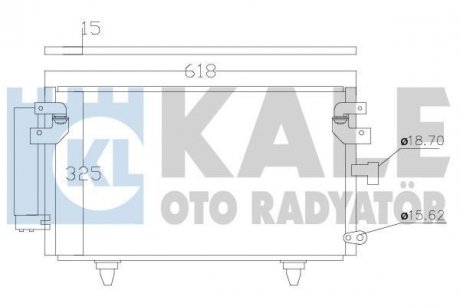 SUBARU Радиатор кондиционера Legacy IV,Outback 03- KALE OTO RADYATOR 389900 (фото 1)