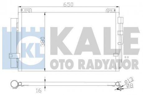 Радиатор кондиционера Hyundai MatrIX (Fc) KALE OTO RADYATOR 391300