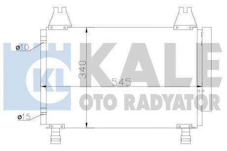 TOYOTA Радиатор кондиционера Yaris 1.0/1.3 05- KALE OTO RADYATOR 390100 (фото 1)