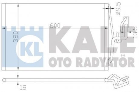 OPEL Радиатор кондиционера Combo Tour,Corsa C KALE OTO RADYATOR 382000 (фото 1)