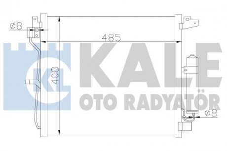 KALE NISSAN Радиатор кондиционера Juke 1.5dCi 10- KALE OTO RADYATOR 343160
